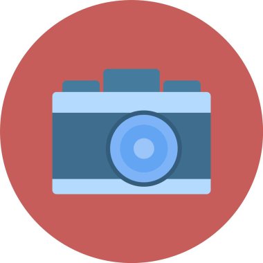 kamera simgesi vektör illüstrasyonu