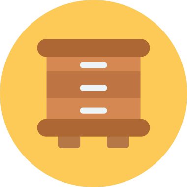 Fırın ekmek ikonu düz stil