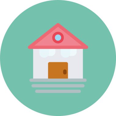 Ev simgesinin vektör illüstrasyonu