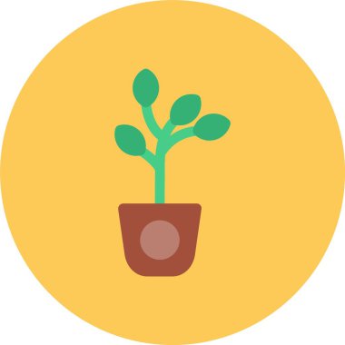 Kaktüs. Web simgesi basit illüstrasyon