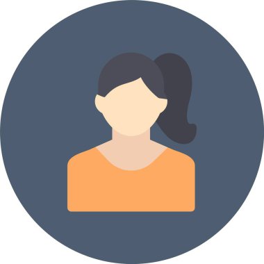 güzel avatar kadın vektör çizimi