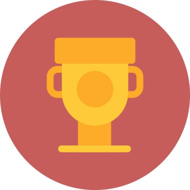 Kupası düz simgesi, vektör, illüstrasyon