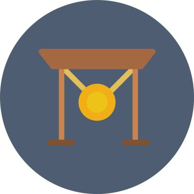 Bir mum ile ahşap bir masanın vektör çizimi