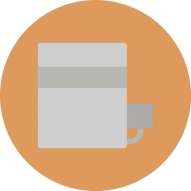 Benzersiz kahve vektör çizgisi simgesi