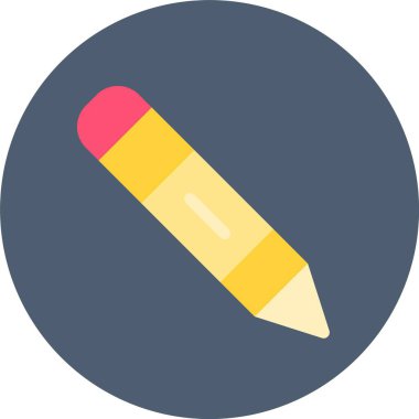 Kalem. Web simgesi basit illüstrasyon