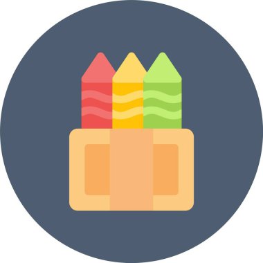 kalem renkli vektör simgesi