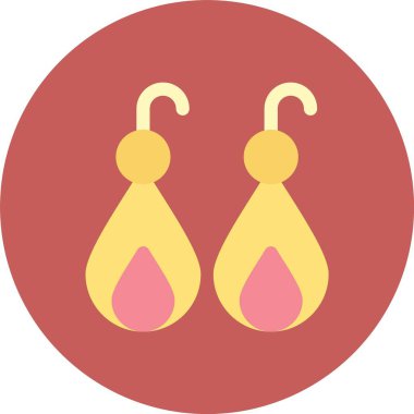 Güzel küpeler vektör simgesi