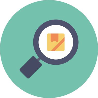 Arama düz vektör simgesi