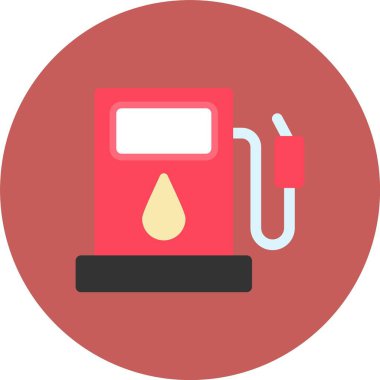 benzin istasyonu vektör simgesi