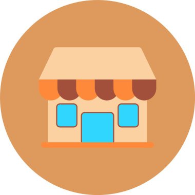 Mağaza kutsal kişilerin resmi, vektör çizim