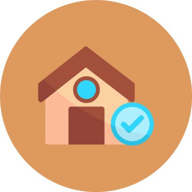 Emlak simgesi vektör illüstrasyonu