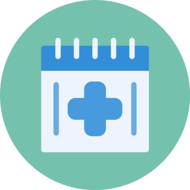 Takvim simgesi vektör illüstrasyonu