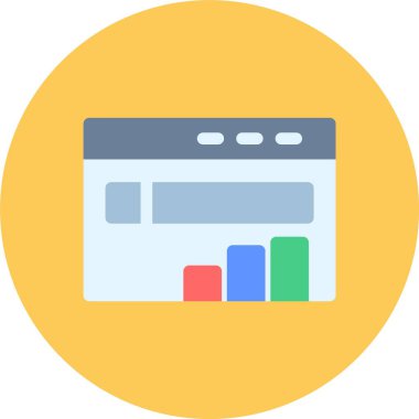 Düz biçimli web tasarım arayüzü simgesi