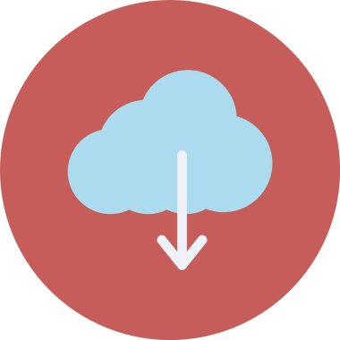 Bulut simgesi vektör illüstrasyonu