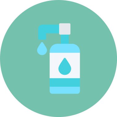 Su. Web simgesi basit illüstrasyon