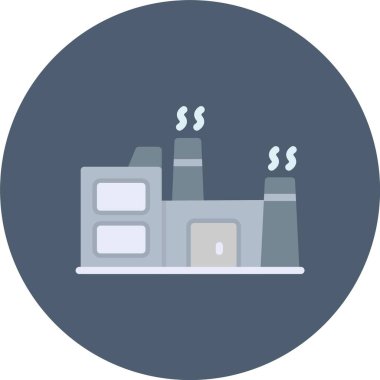 fabrika vektör illüstrasyon simgesi