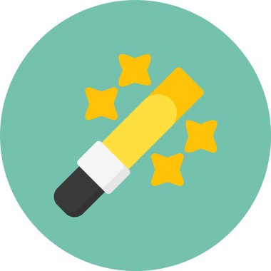 kalem düz vektör simgesi