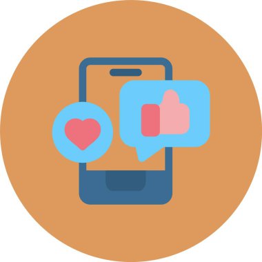 Sohbet mesajı vektör illüstrasyonu