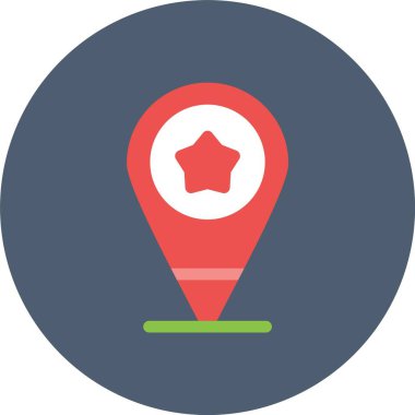 harita işaretleyici vektör sembol dekoru