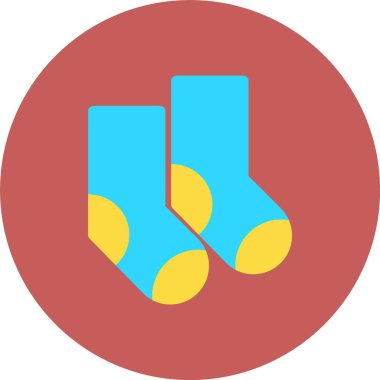 çorap simgesi vektör illüstrasyonu