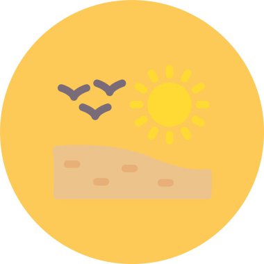 ekmek düz daire vektör simgesi dekoru