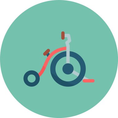 Bisiklet. Web simgesi basit illüstrasyon