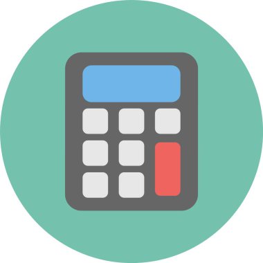 hesap makinesi simgesi vektör illüstrasyonu