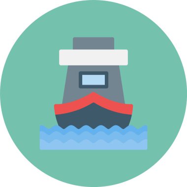 Tekne. Web simgesi basit illüstrasyon