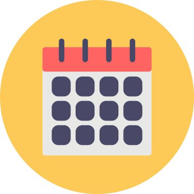 Kişisel ve ticari kullanım için takvim vektör simgesi simgesi vektör çizimi..