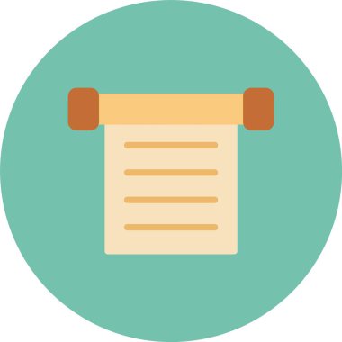 belge simgesi, vektör çizimi