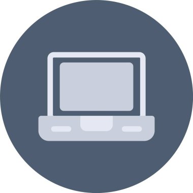 Dizüstü bilgisayar simgesi vektör çizimi