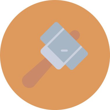 Çekiç simgesinin vektör illüstrasyonu