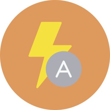 güzel yıldırım vektör çizgisi simgesi