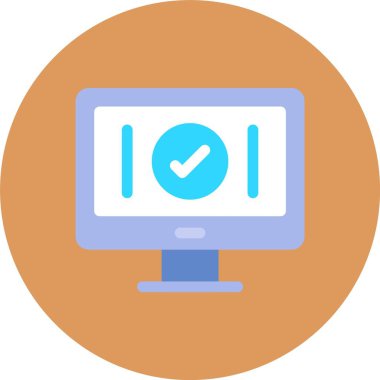 onay işareti simgesi. düz tasarım stili