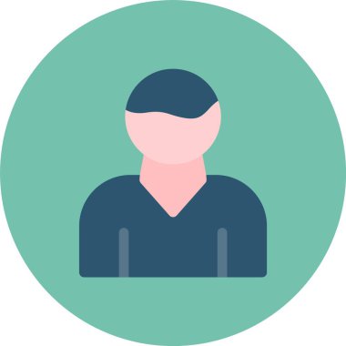 Adamım. Web simgesi basit illüstrasyon