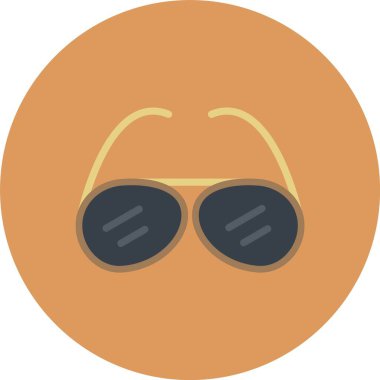 Güneş gözlüğü. Web simgesi basit illüstrasyon