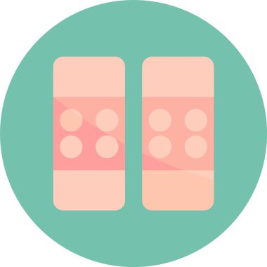 Tıp simgesi, vektör illüstrasyonu