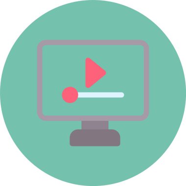 video simgesi vektör illüstrasyonu