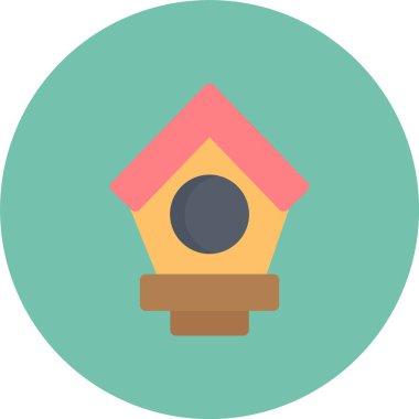 Bina. Web simgesi basit illüstrasyon