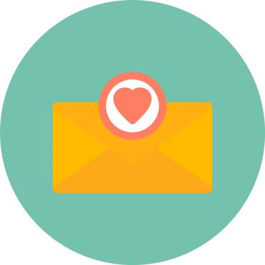 zarf harfi düz simge, düz biçim