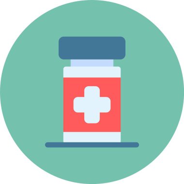 eczane ilacı şişe vektör illüstrasyonu