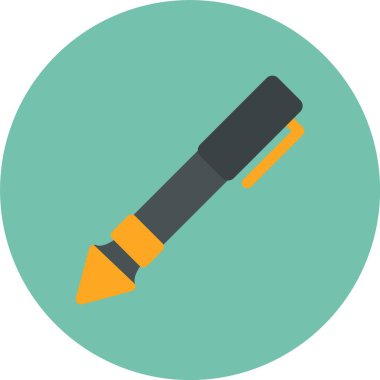 Kalem. Web simgesi basit illüstrasyon