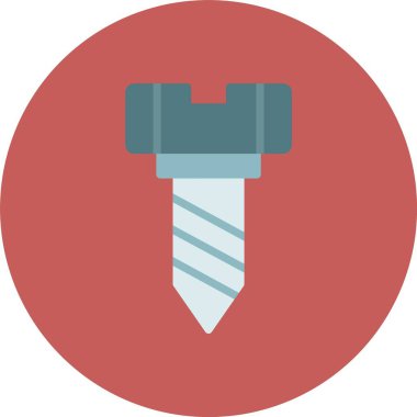 tornavida düz daire vektör deseni