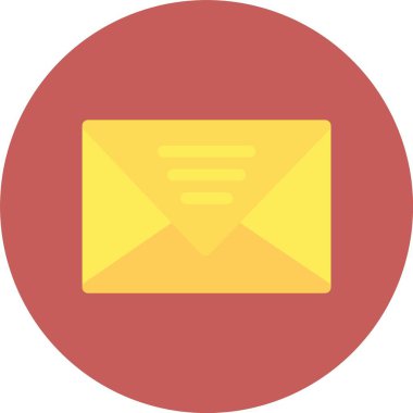 zarf e- posta dairesi vektör deseni