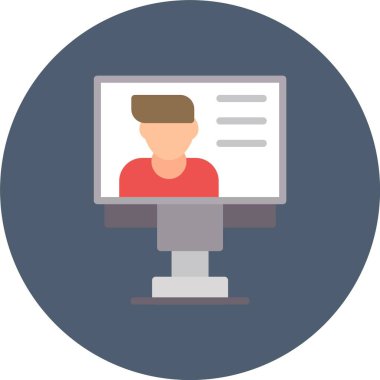 çevrimiçi konferans, dizüstü bilgisayar, web simgesi