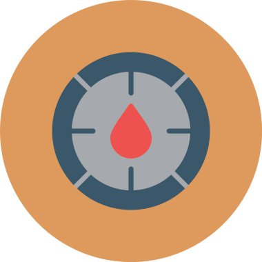 Düz kanlı kan ikonu