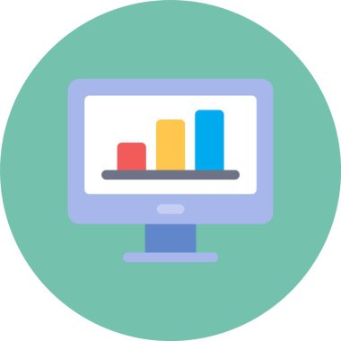 İş dünyasının vektör illüstrasyonu modern simge