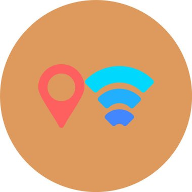 vektör gps simgesi, basit web illüstrasyonu