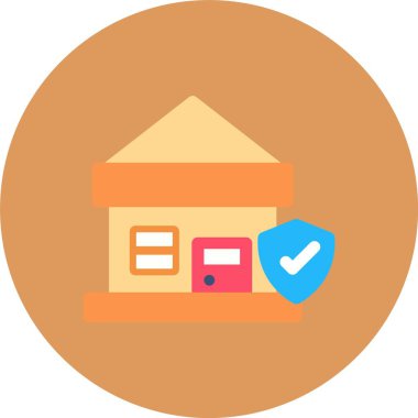 Ev simgesinin vektör illüstrasyonu