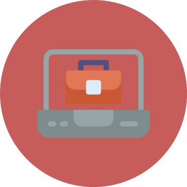 dizüstü bilgisayar simgesi, vektör illüstrasyonu